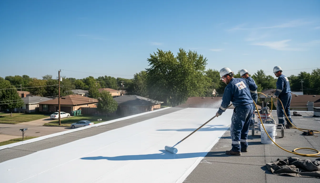 Commercial roof coating in Corona, CA near me